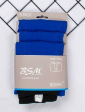Bsm Erkek 3 lü Paket Likralı Pamuk Boxer 13203 - 3