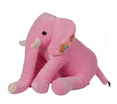 Oturan Dişli Fil 50 cm Pembe Pelüş Çocuk Oyuncak - 1