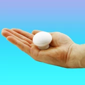 Alya Düğme Mobilya Mutfak Dolap Dolabı Çekmece Kulpu Kulpları Kulbu Plastik Beyaz Tek Vidalı Kulp thumbnail 5