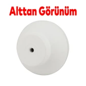 Alya Düğme Mobilya Mutfak Dolap Dolabı Çekmece Kulpu Kulpları Kulbu Plastik Beyaz Tek Vidalı Kulp thumbnail 4