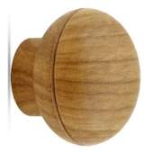 Alya Düğme Mobilya Mutfak Dolap Dolabı Çekmece Kulpu Kulbu Plastik Kahverengi Ceviz Tek Vidalı Kulp - 2