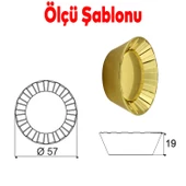 Alita Düğme Mobilya Mutfak Dolap Dolabı Çekmece Kulpu Kulbu Plastik Gold Altın Tek Vidalı Kulpları thumbnail 4