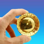 Alita Düğme Mobilya Mutfak Dolap Dolabı Çekmece Kulpu Kulbu Plastik Gold Altın Tek Vidalı Kulpları thumbnail 5