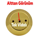 Alita Düğme Mobilya Dolap Çekmece Kulpu Kulbu Plastik Gold Altın Aytaşı Tek Vidalı Kulp - 5