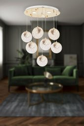 Eray Aydınlatma 1978-6+1 7li Sarkıt Led Avize thumbnail 2