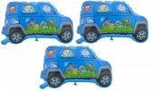 Doraemon Araba 3 Adet Büyük Boy 41cm x 60cm Folyo Balon Helyum No7 - 1