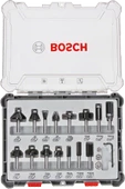Bosch - Profesyonel 15 Parça Karışık Freze Ucu Seti 8 mm Şaftlı - 1