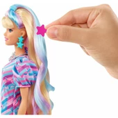 Orjinal Barbie Upuzun Muhteşem Saçlı Bebekler Ve Aksesuarları Sarışın Yıldız thumbnail 3
