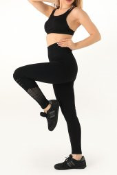 GIGOTTO Kadın Seamless Yüksek Bel File Detaylı Tayt - 6