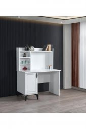 Erezoğulları Mobilya Çizgi Yarım Kitaplıklı Çalışma Masası 70x37x180cm - 1