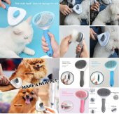 Otomatik Temizlenen Evcil Hayvan Tarağı (Mavi) - 1