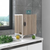 Kenzlife kilitli dolap rana29 crd 47*29*29 banyo dolabı hazır mutfak ofis kiler kitaplık evrak ayaklı - 5