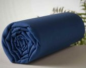 Maki 100 Pamuklu Lacivert 160x200 Çift Kişilik Lastikli Çarşaf Takımı - 3