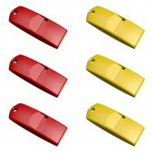 6 Adet Deprem Acil Yardım Düdüğü Yüksek Desibel Düdük Ses Islık Sesi 130 dB Paket 3 thumbnail 1