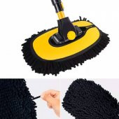 Coofbe Teleskopik Saplı Ayarlanabilir Kuru Islak Araç Yıkama Fırçası Oto Yıkama Paspası Yumuşak Bez - 3