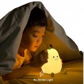 Çocuklar için Armutlu Tasarımlı Silikonlu 3 Kademeli Gece Lambası - 4