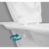 Rona Siyah Tisa ThermoPlast Standart Klozet Kapağı (Altan Monte) - 3