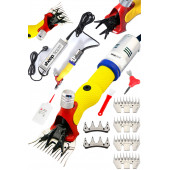 Sheep Clipper Rus Tipi Adaptörlü Koyun Kırkma Makinası 4 Adet Tarak 2 Adet Bıçak - 1