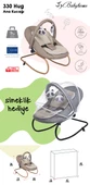 Baby Home 330 Hug Anakucağı - Kademeli - Sallanır - Sabitlenebilir - Oyuncaklı - Bebek Puseti - 4