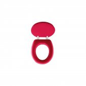 Softy Jumbo Düz Yumuşak Klozet Kapağı Kırmızı thumbnail 3