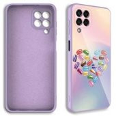 Samsung Galaxy M33 Kılıf Kamera Korumalı Desenli Sert Silikon Epoksi Kapak - 1