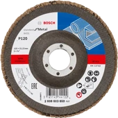 Bosch - 125 mm 120 Kum Standard Seri AlOX Flap Disk - 1