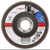 Bosch - 115 mm 120 Kum Best Serisi Metal Flap Disk - 1