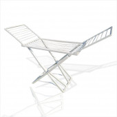 Paslanmaz İz Leke Yapmaz Yer Çizmez  Kanatlı PVC Plastik Çamaşırlık Çamaşır Kurutma Rafı Askısı thumbnail 1