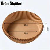 Polham 50 Adet Yanmaz, Yapışmaz Airfry, Fritöz Pişirme Kağıdı, Xiaomi, Philips ve Tüm Modellerle Uyumlu - 3