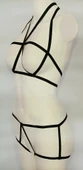 ASM1070 2 li Kadın Siyah Karamis Bralet Takım - 4