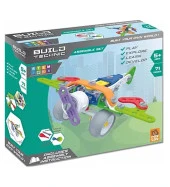Build Technic Set, 71 Parça Tak-Sök Uçak Block Yapı Seti - 3