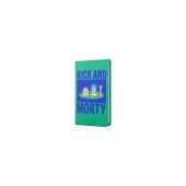 Mabbels Sert Kapak Lastikli Mini Defter Rick And Morty Yeşil 80 Yaprak 9x14 CM - 1