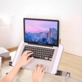 Coofbe Alüminyum Yükseklik Ayarlı Katlanabilir Laptop Sehpası Notebook Macbook Standı Dizüstü Laptop Sehpası - 3