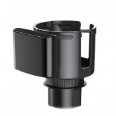 Polham 360 Derece Dönebilen Elastik Kaydırmaz Sessiz Araç İçi Kulplu Bardak ve Telefon Tutucu - 3