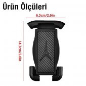 Polham Motosiklet,Bisiklet ve Scooter İçin Aynaya Takılan Telefon Tutucu,Kilit Sistemli Telefon Tutucu - 4