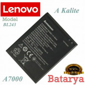 Lenovo A7000 Batarya BL243 Uyumlu Yedek  Batarya - 1