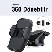 Coofbe 360 Derece Teleskopik Vantuzlu Cama Yapışan Ve Torpido Üstü Telefon Tutucu Araç Tutucu - 5