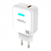 HEPU HP618T QC3.0 18W Seyahat Şarj Aleti USB-Type-C Kablo Set - 4