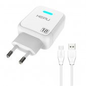 HEPU HP618T QC3.0 18W Seyahat Şarj Aleti USB-Type-C Kablo Set - 10