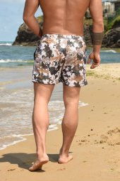 Hızlı Kuruyan Midi Boy Kamuflaj Baskılı Deniz Şortu thumbnail 9