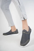Muggo Star Garantili Unisex Ortopedik Bağcıksız Nefes Alabilen Hafif Yürüyüş Sneaker Spor Ayakkabı - 4