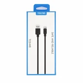 Tecno Casper Via S Güçlü 2A UsbA to Micro Hızlı Data ve Şarj Kablosu 1m Siyah thumbnail 4
