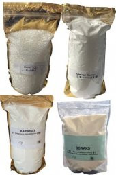 Boraks 1 KG  Çamaşır Sodası 2 KG  Karbonat 2 KG  Limon Tuzu 1 KG - 1