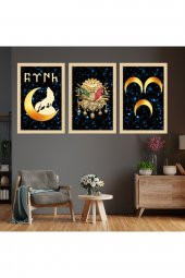 AHŞAP ÇERÇEVELİ OSMANLI TUĞRASI TABLO thumbnail 1