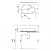 Bocchi Etna Çanak Lavabo 58 cm Parlak Altın 1114-402-0125 - 2