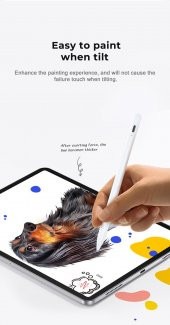 Joyroom İos & Android Dokunmatik Ekranlı Cihazlar İçin Otomatik Çift Modlu Kapasitif Kalem thumbnail 3