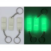 3 Adet Fosforlu Deprem Acil Yardım Düdüğü Yüksek Desibel Düdük Ses Islık Sesi 130 dB thumbnail 1