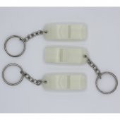 3 Adet Fosforlu Deprem Acil Yardım Düdüğü Yüksek Desibel Düdük Ses Islık Sesi 130 dB thumbnail 3