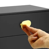 Trend Düğme Mobilya Mutfak Çekmece Dolap Dolabı Kapak Kulpu Kulbu Plastik Gold Altın Kulpları 32 Mm - 3