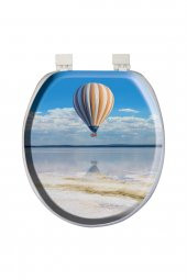 Softy Classic Yumuşak Desenli Klozet Kapağı Balon Desen - 1